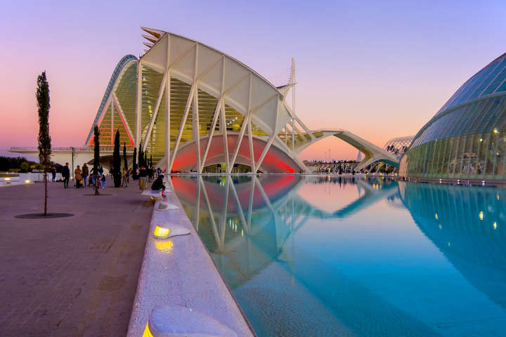 Modern Art in City of Arts and Sciences Valencia Cities in Spain Modern Art in City of Arts and Sciences Valencia Cities in Spain