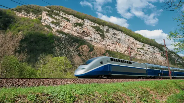 High Speed Train To France Nature